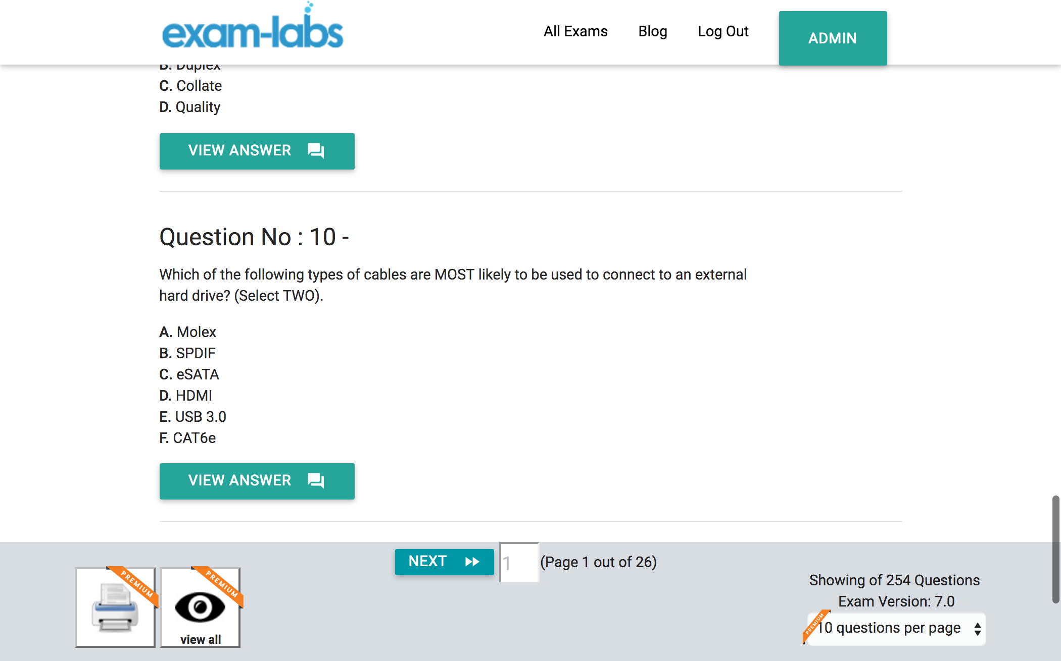 CompTIA A Certification Practice Test Exam 220-901 Part