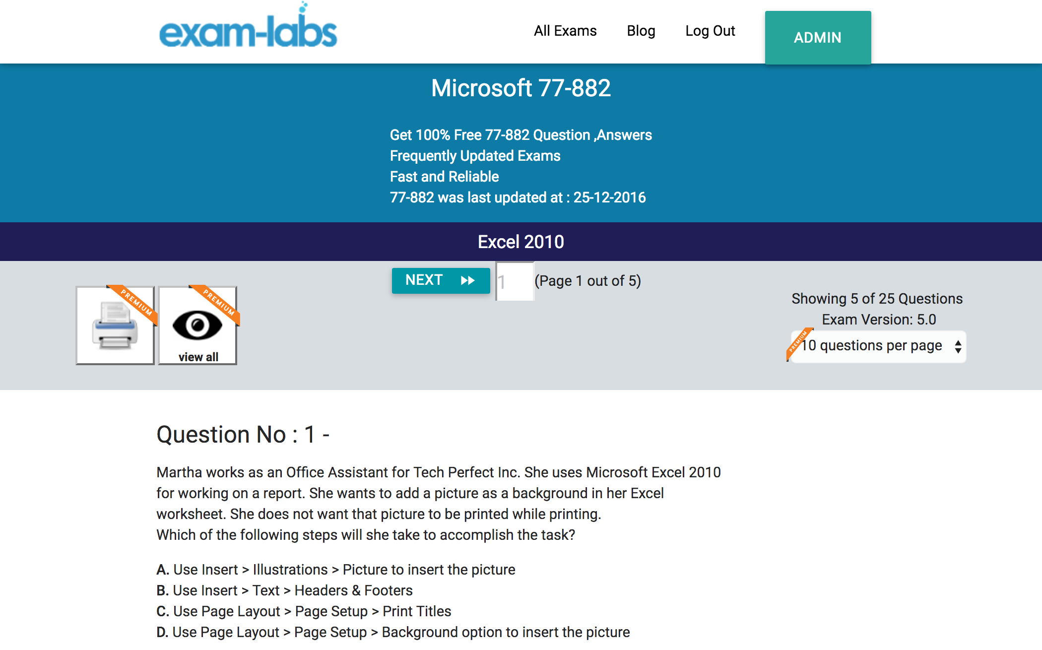 77 882 Microsoft Real Exam Questions 100 Free Exam Labs