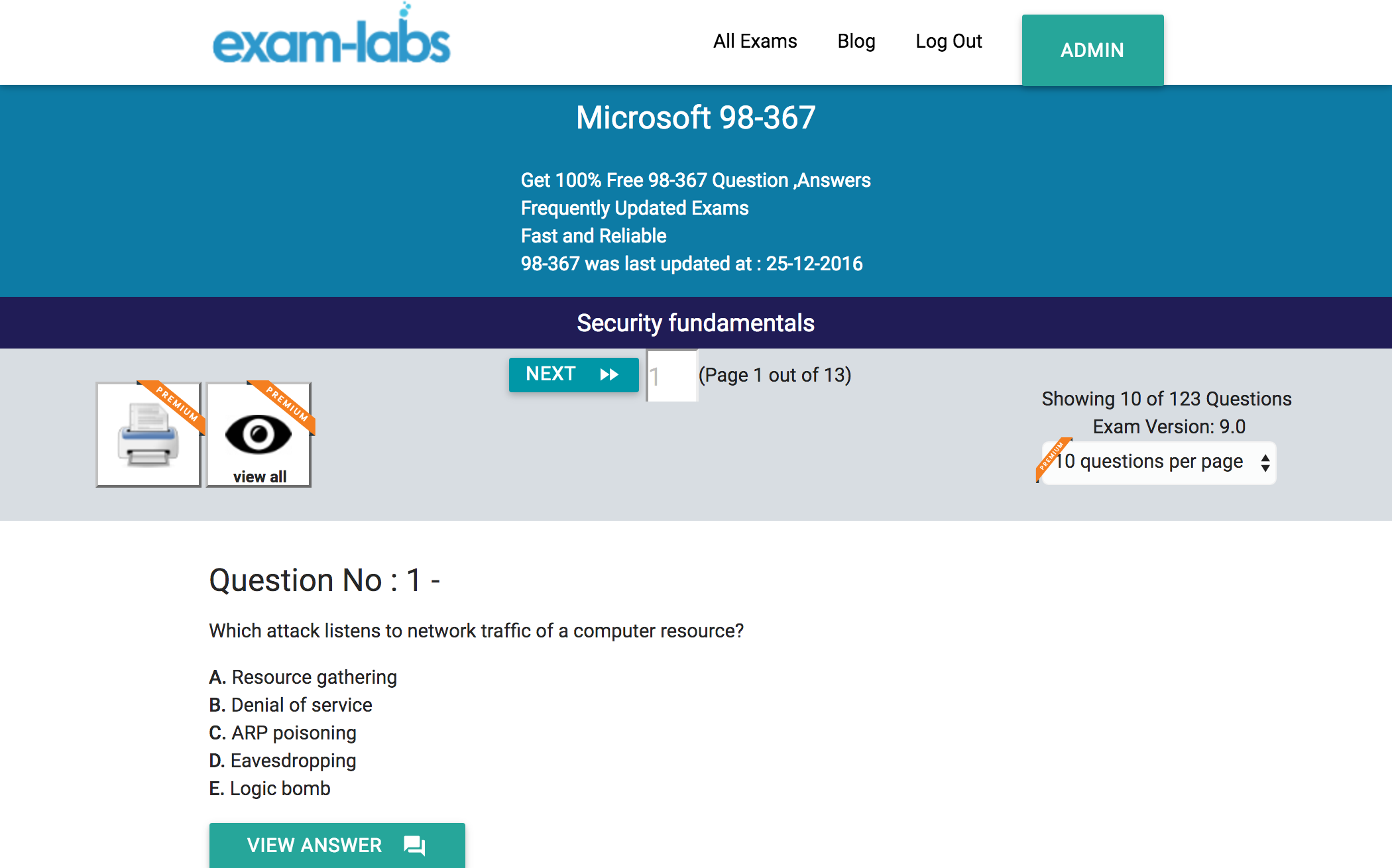 Microsoft MTA exam dumps, pdf free download, real and effective | I-tec exam 98-367 security fundamentals pdf 2018 free download