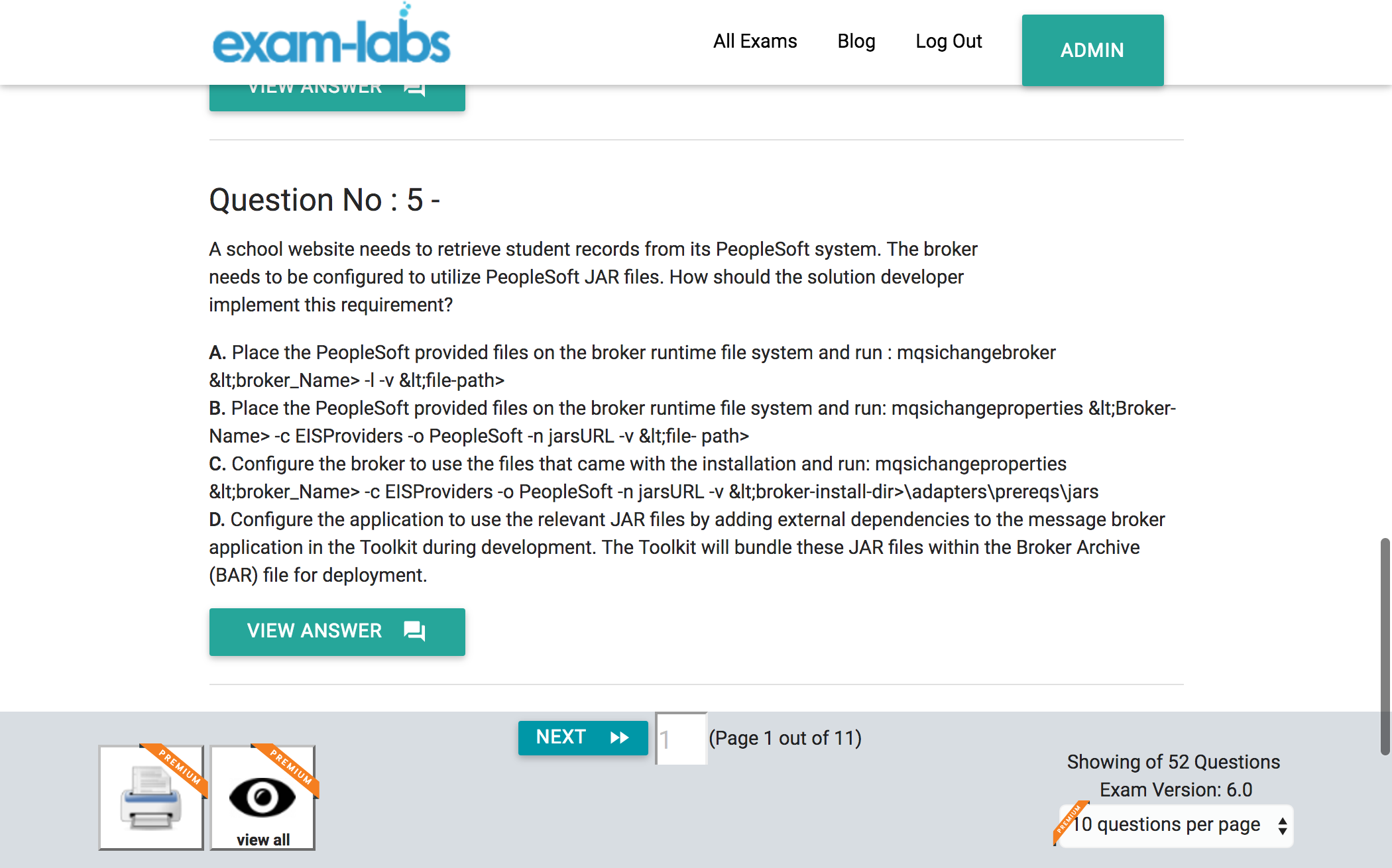 webshpere message broker